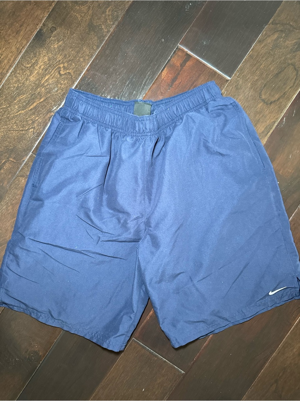 Nike Men’s Dark Blue Athletic Shorts with Swoosh